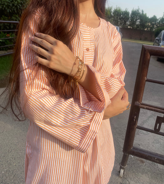 Peach Mist Kurta