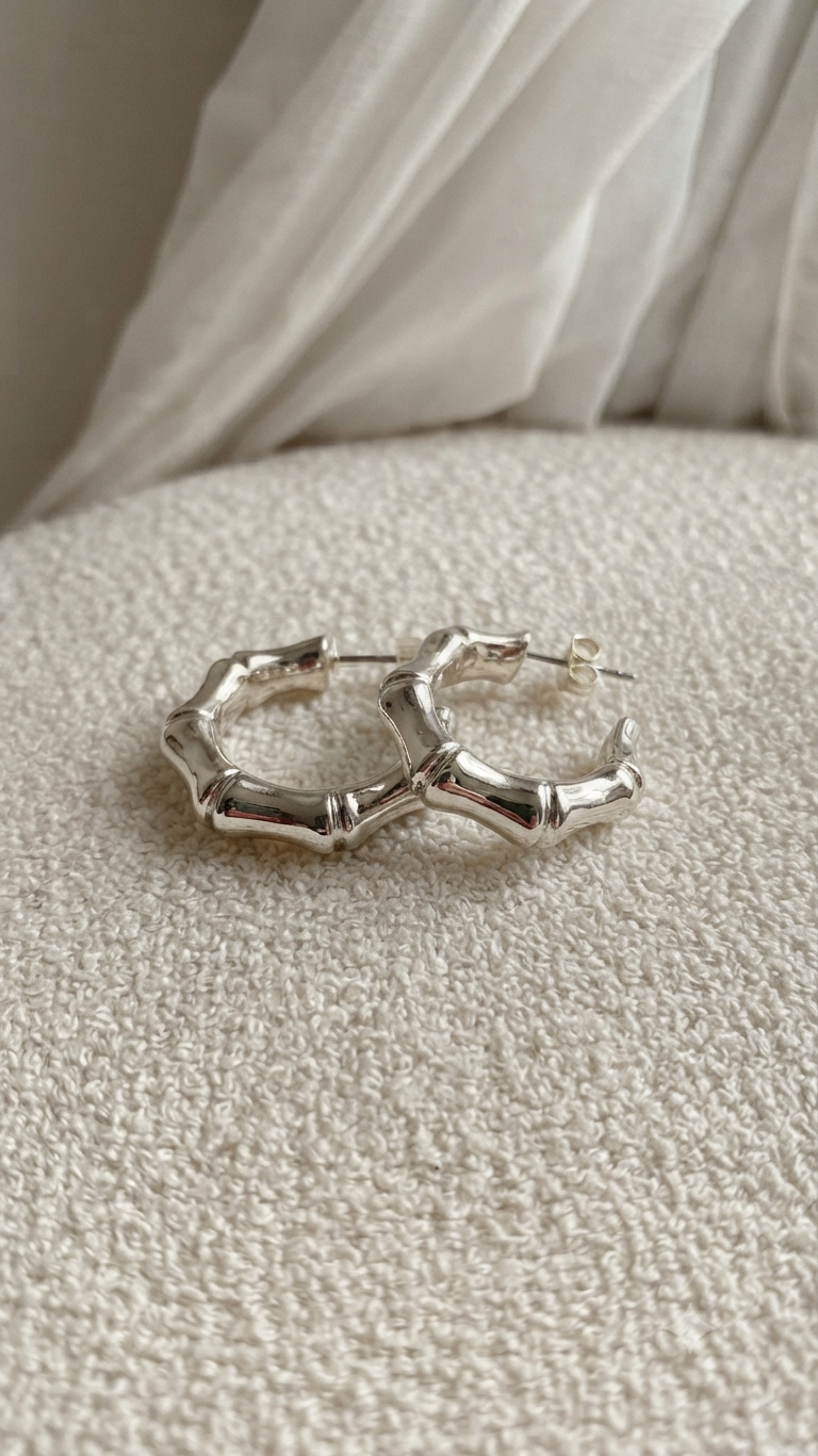 Silver Hoops