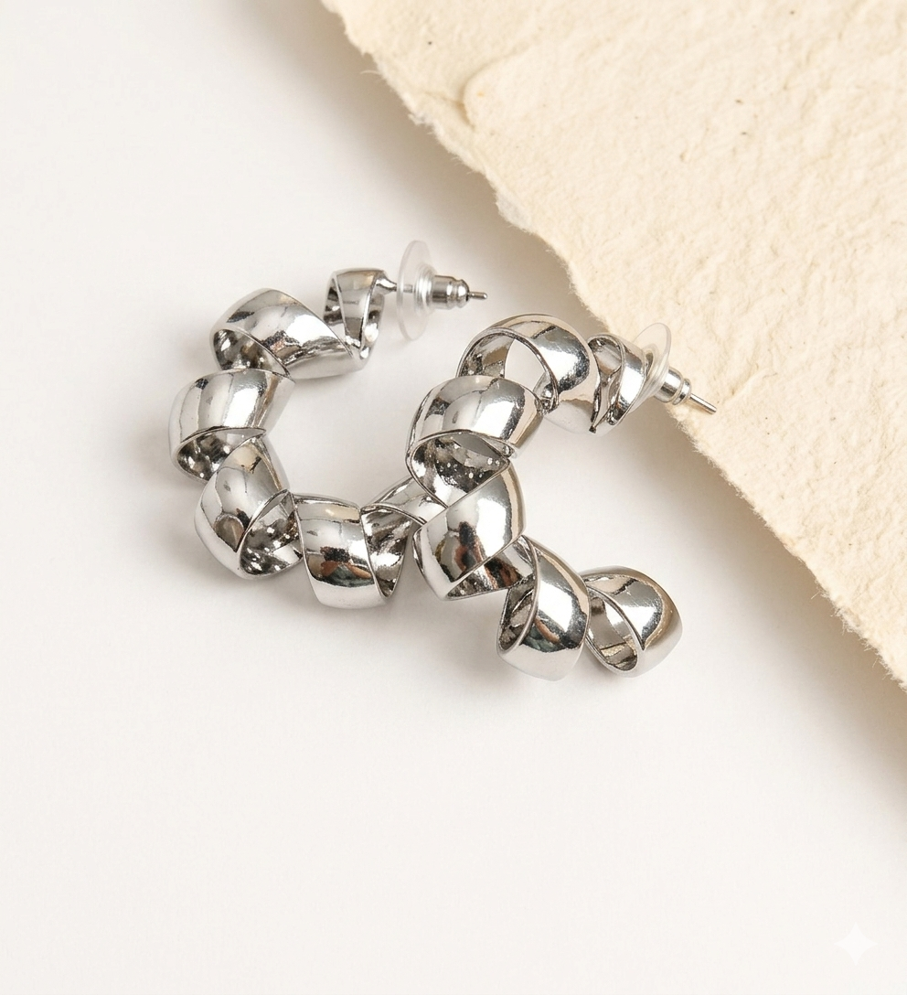 Silver Hoops