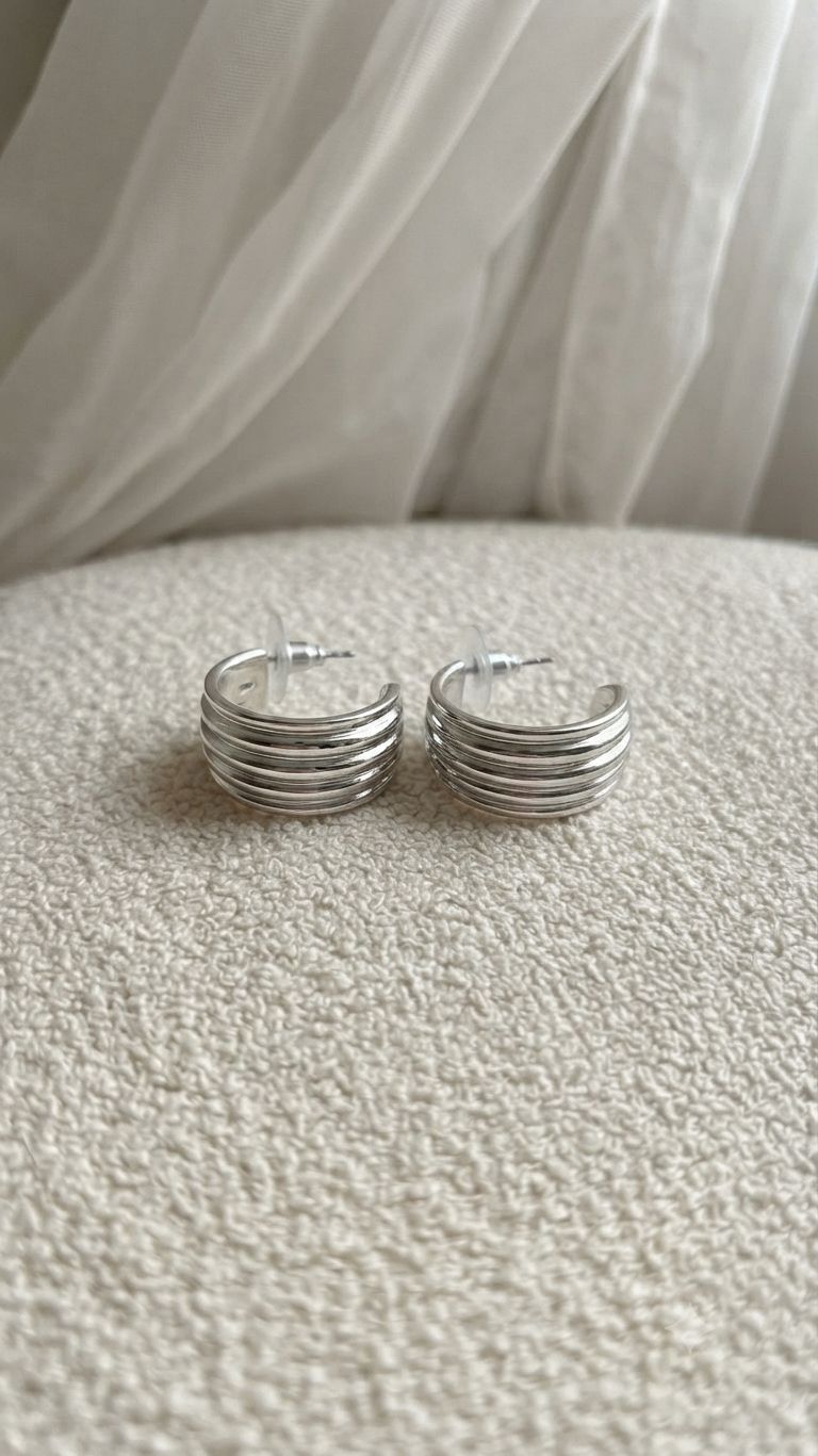 Silver Hoops