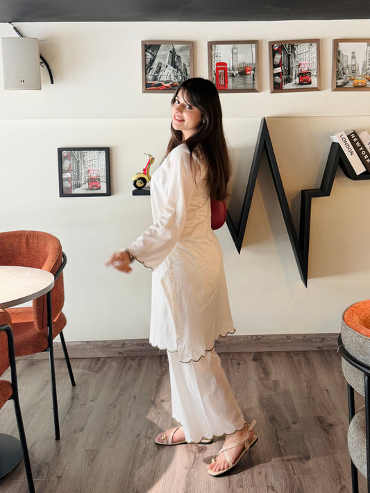 Pearl White Coord Set