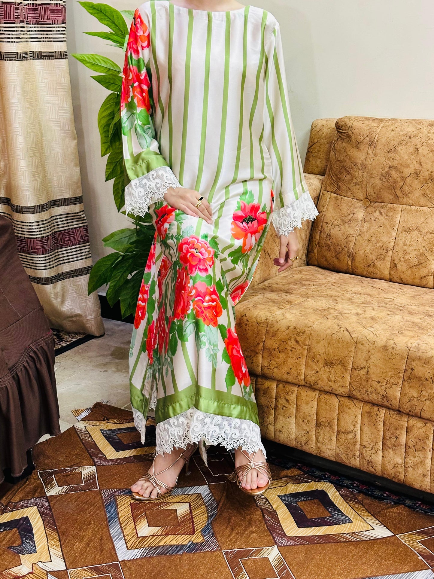 Elara - Silk Kaftaan