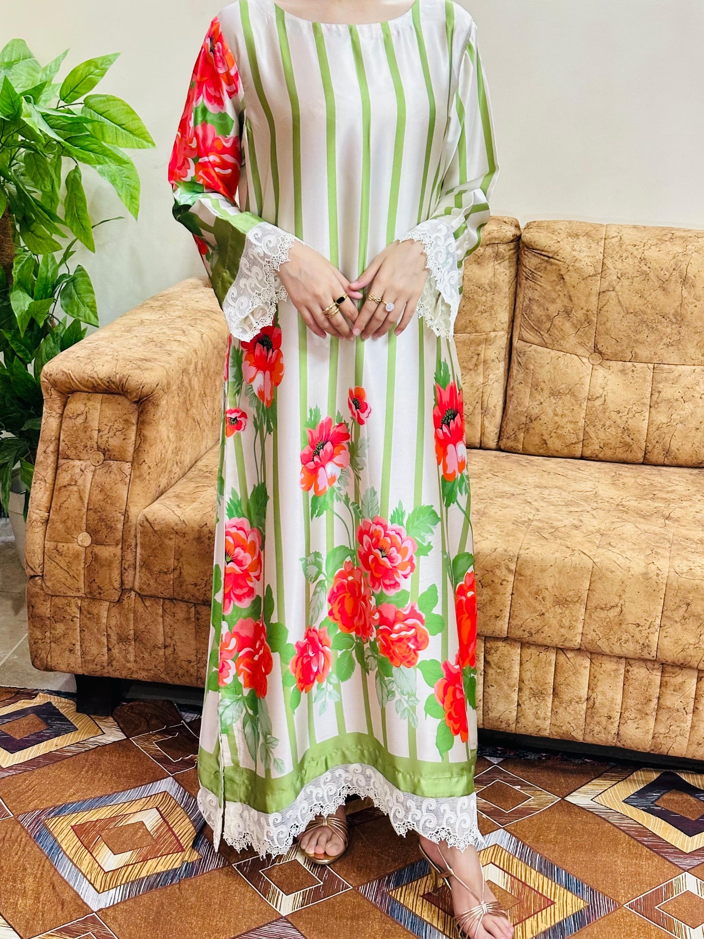 Elara - Silk Kaftaan