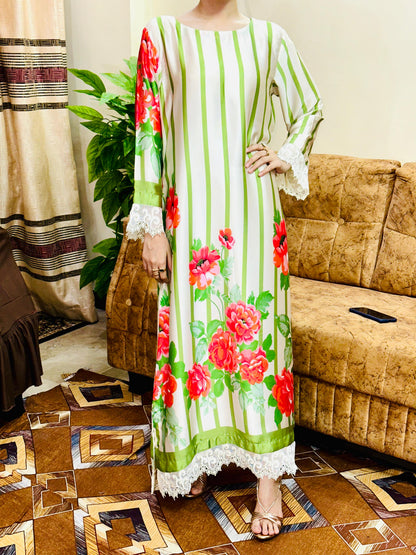 Elara - Silk Kaftaan