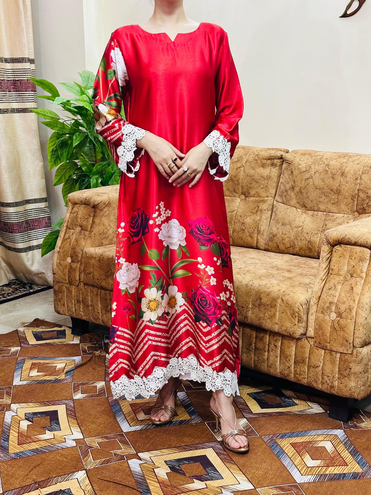 Ruby - Silk Kaftaan