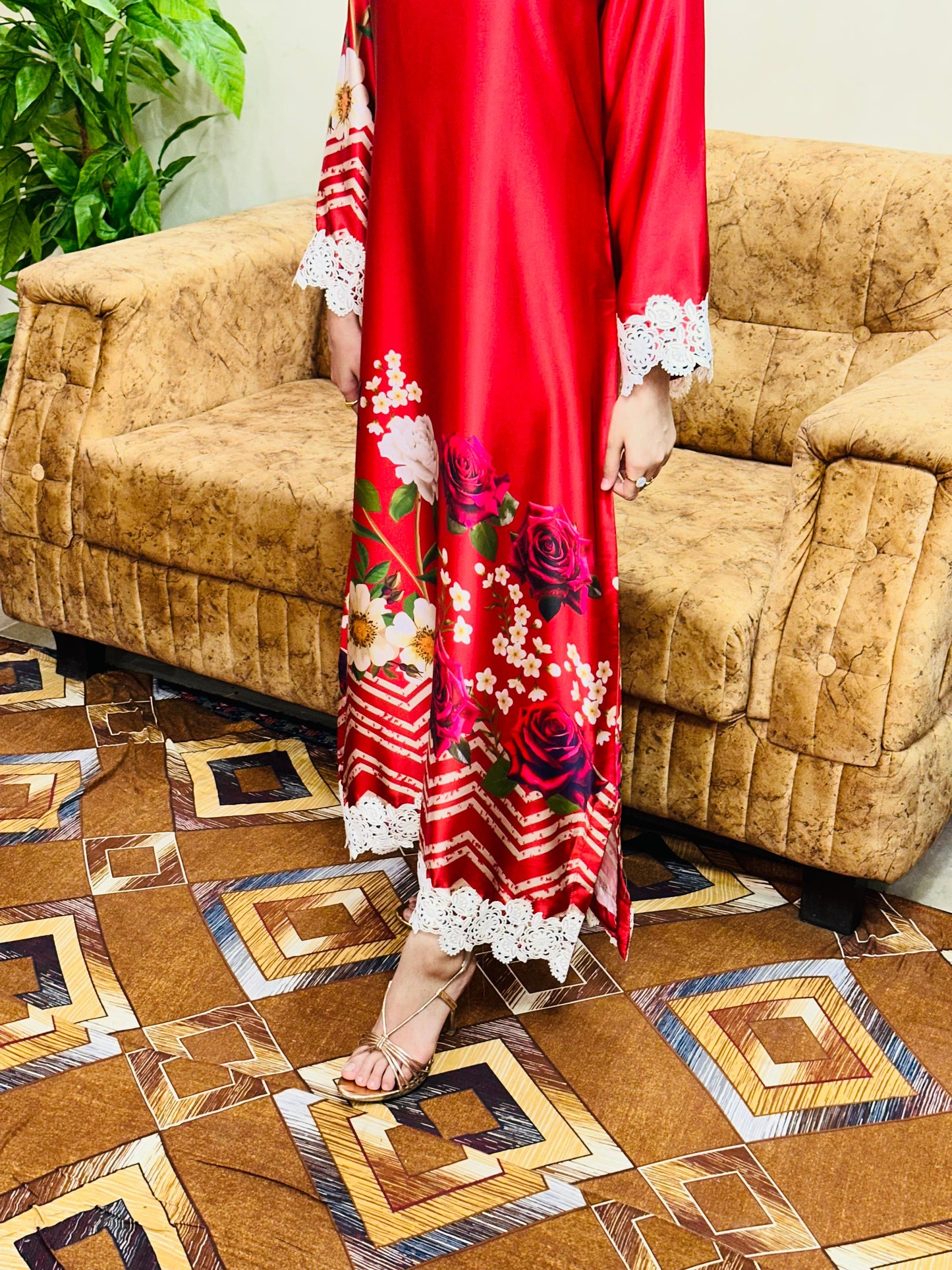 Ruby - Silk Kaftaan