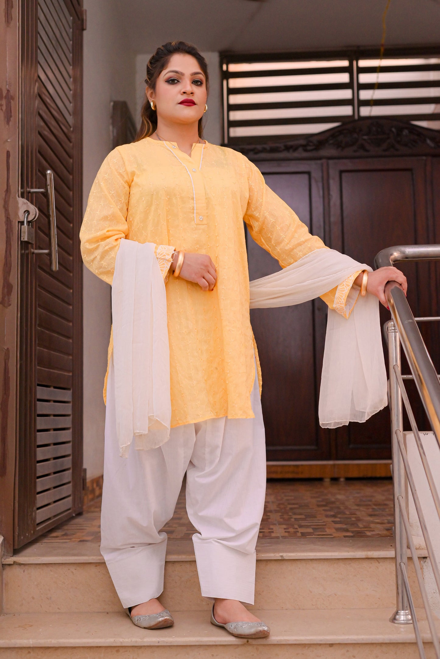 Golden Hour - 2Pc Chikankari Suit