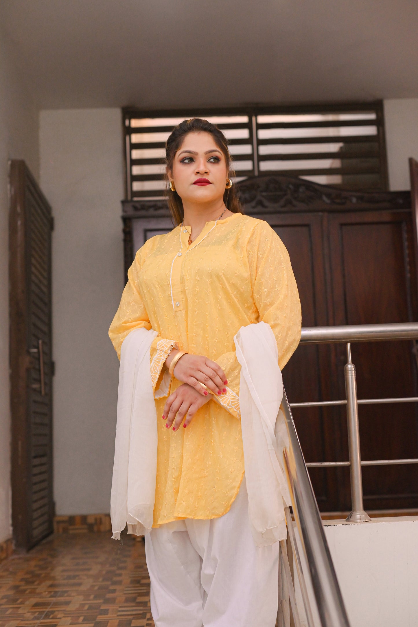 Golden Hour - 2Pc Chikankari Suit
