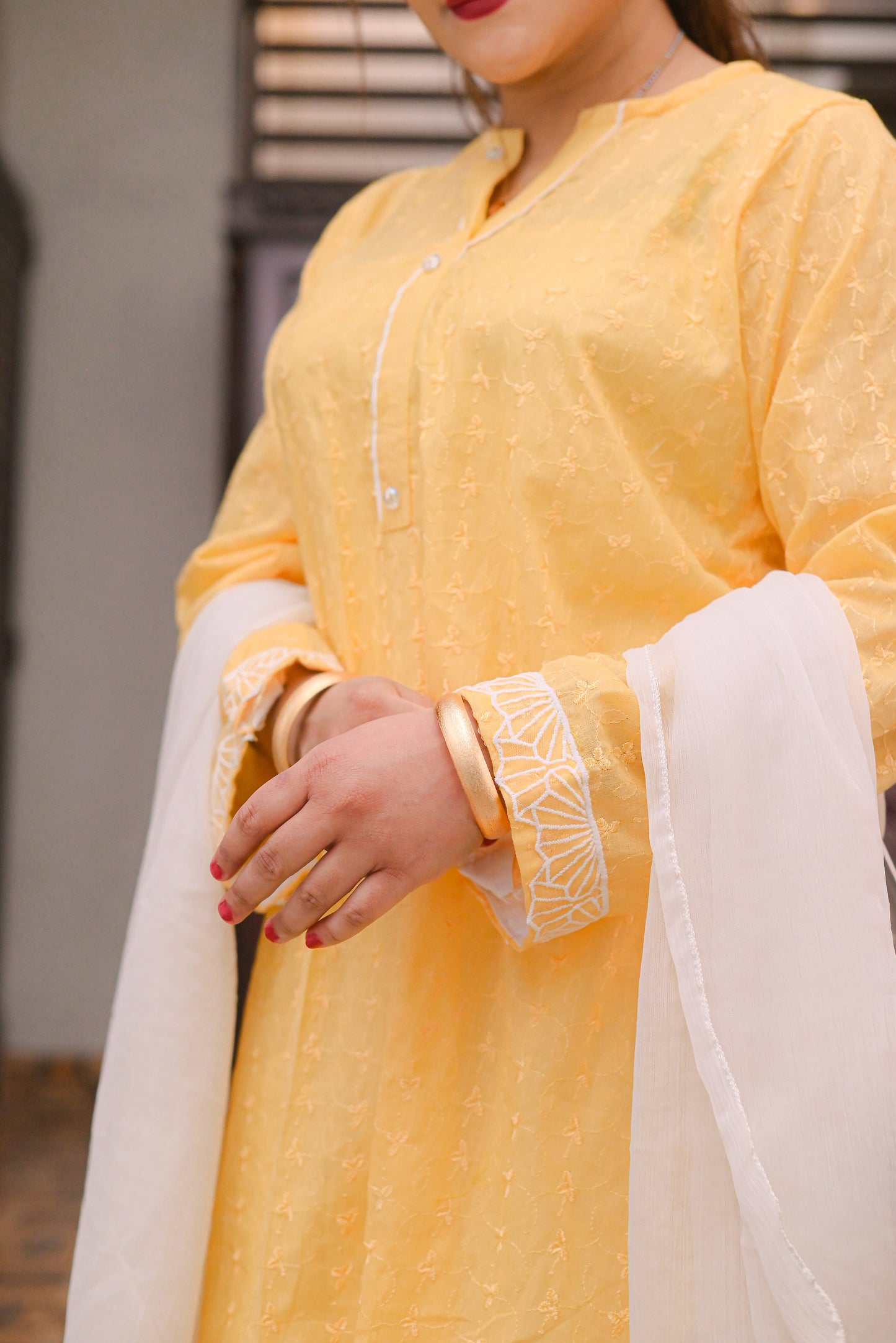 Golden Hour - 2Pc Chikankari Suit