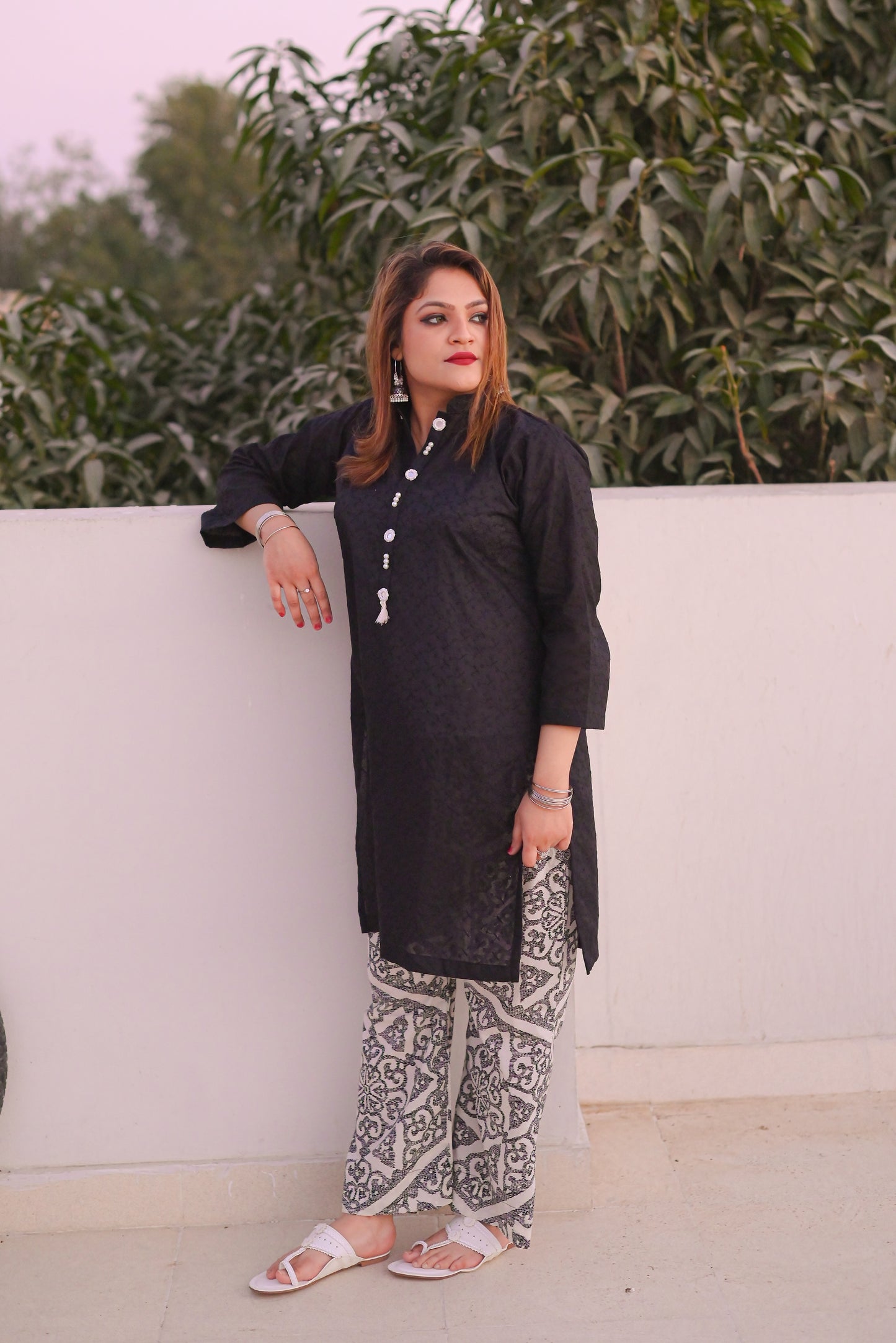 Midnight Aura - 2Pc Chikankari Suit