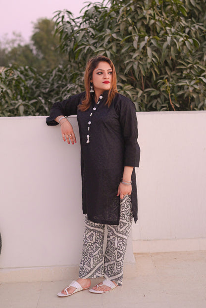 Midnight Aura - 2Pc Chikankari Suit