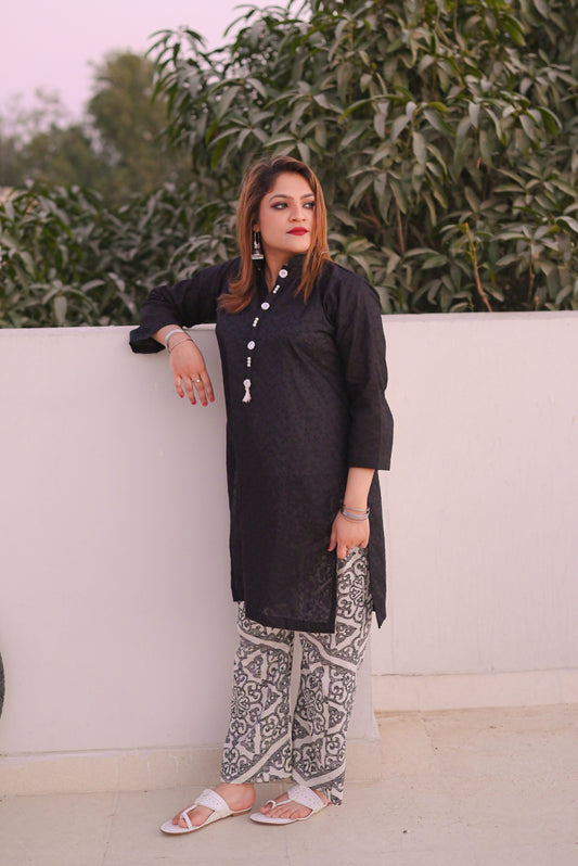 Midnight Aura - 2Pc Chikankari Suit