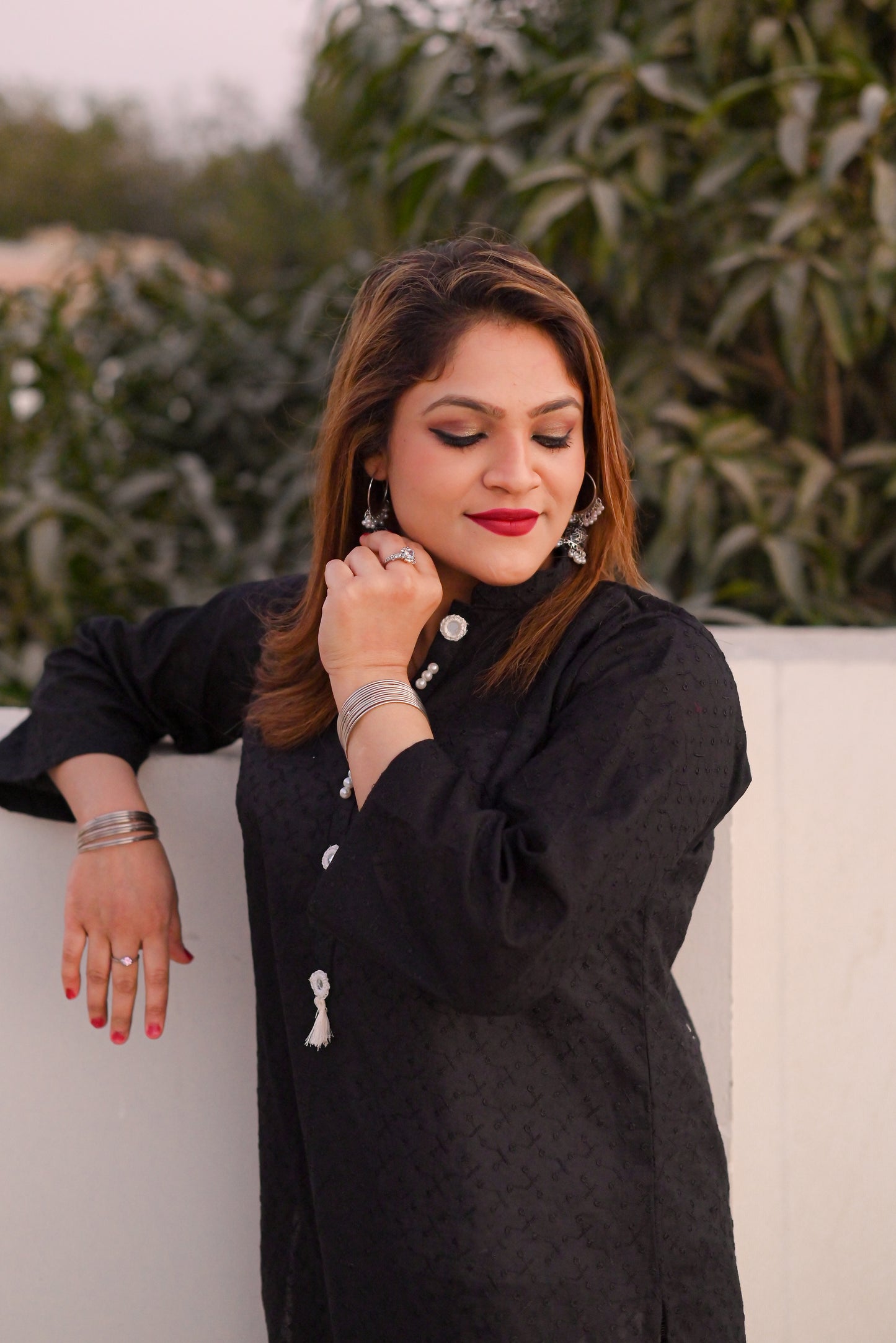 Midnight Aura - 2Pc Chikankari Suit