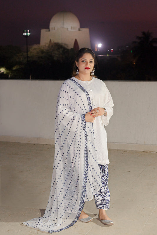 Noori - 3Pc Chikankari Suit