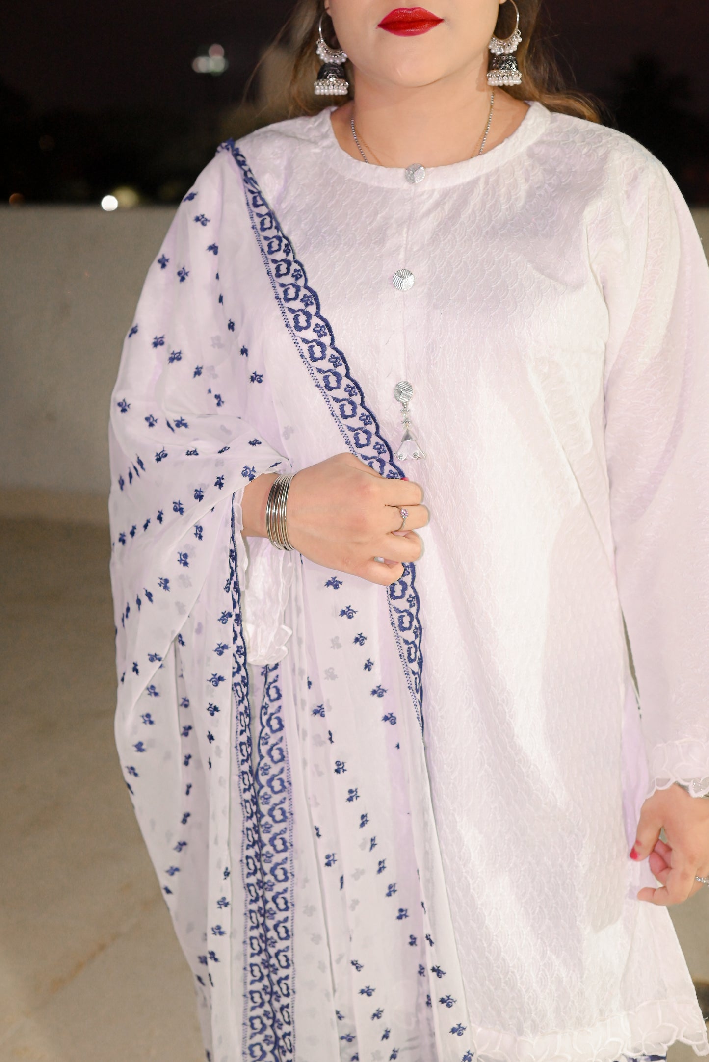 Noori - 3Pc Chikankari Suit