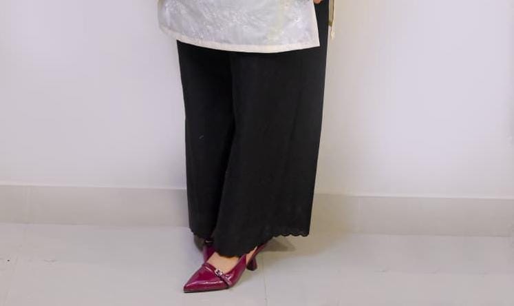 Pearl White - 2Pc Embroidered Coord Set