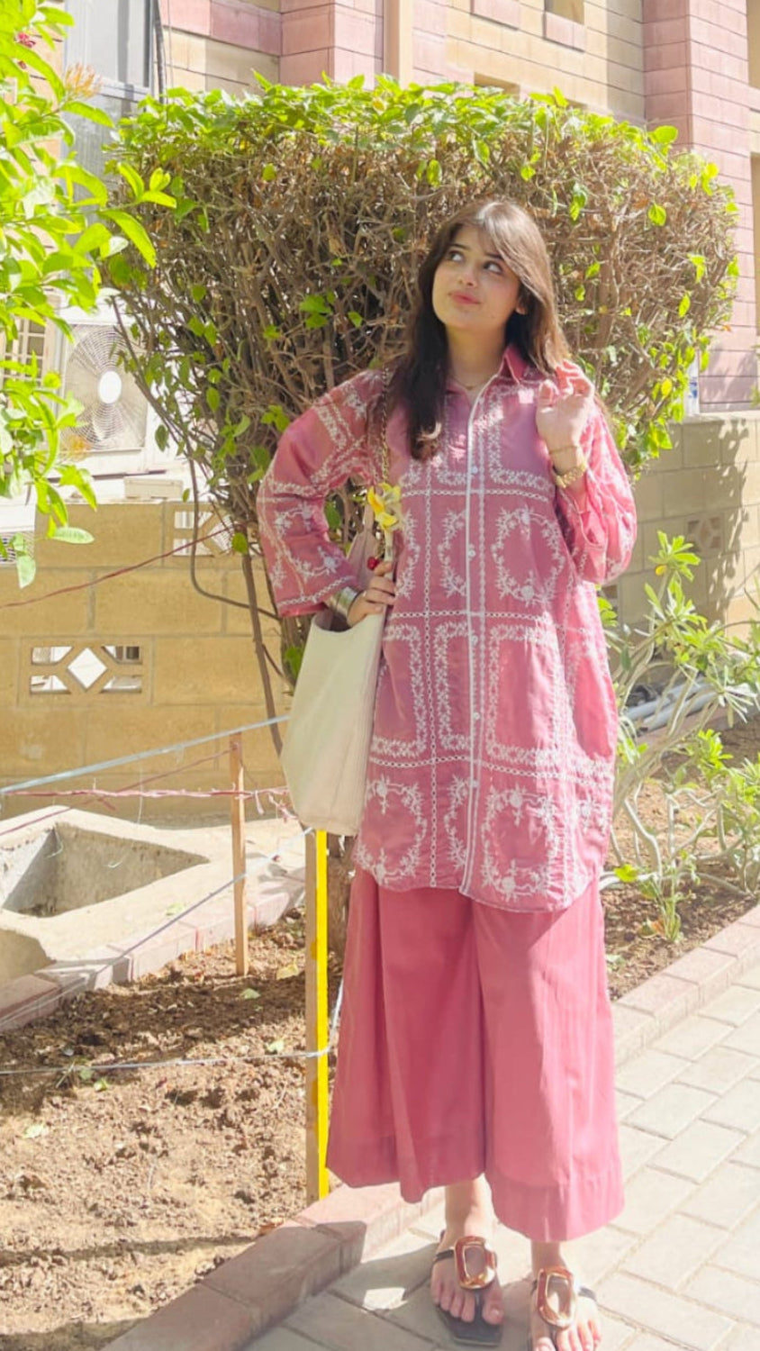 Gulnaar - 2Pc Embroidered Coord Set