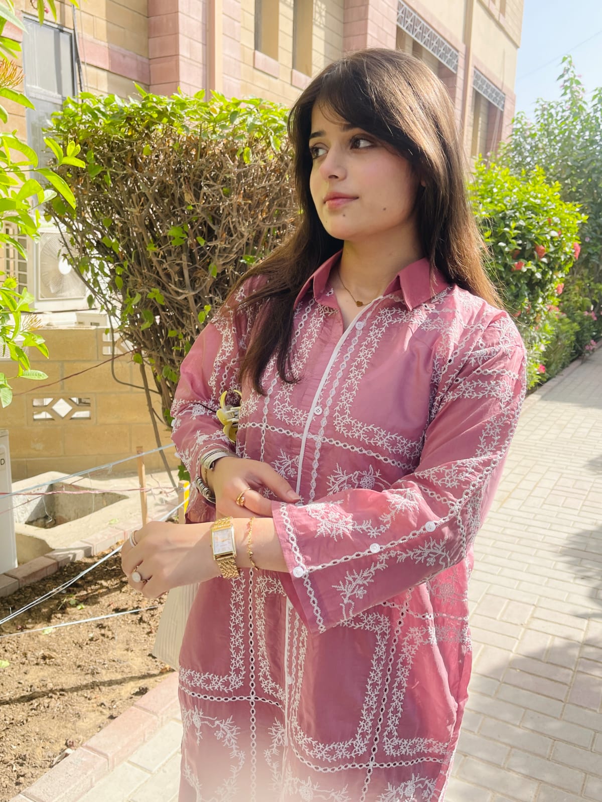 Gulnaar - 2Pc Embroidered Coord Set
