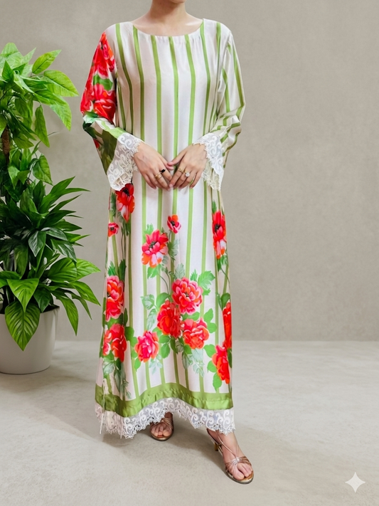 Elara - Silk Kaftaan