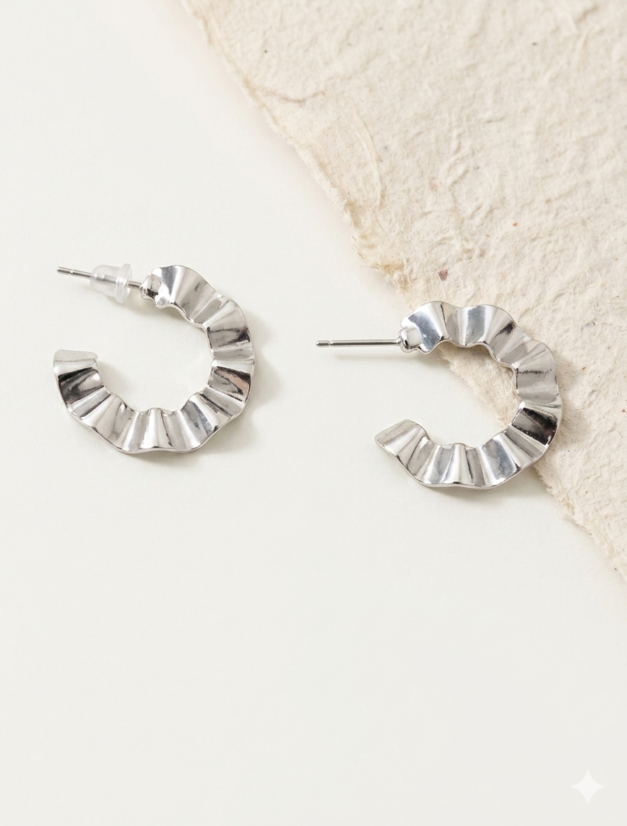 Silver Hoops