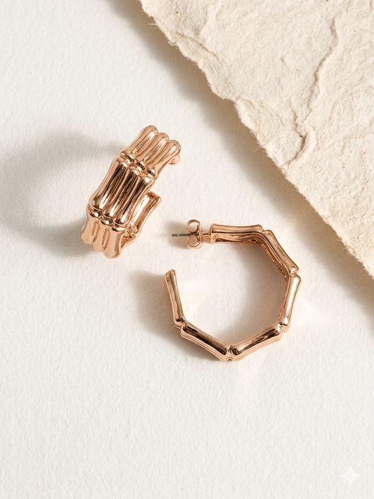 Rose Gold Hoops