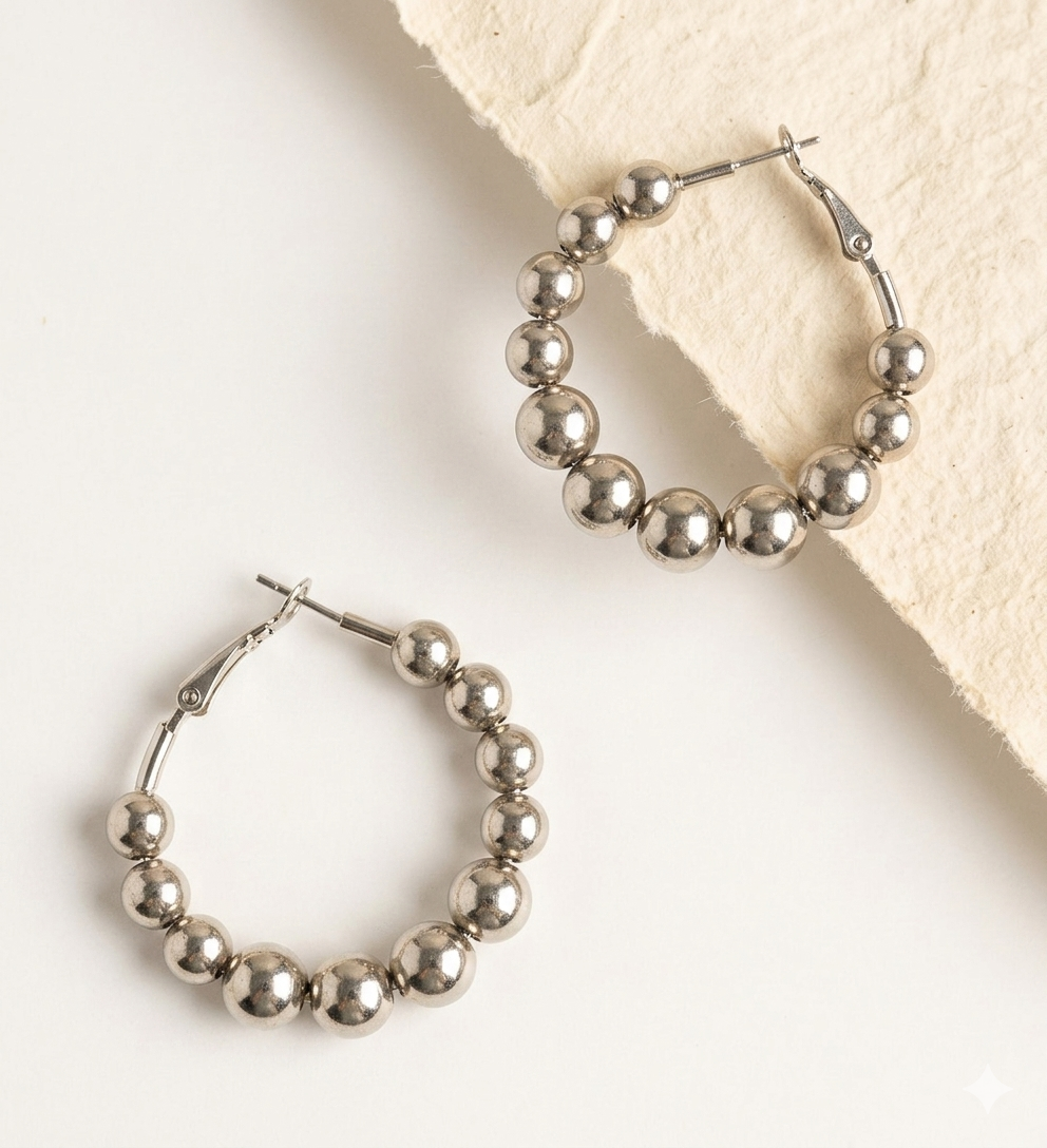 Silver Hoops